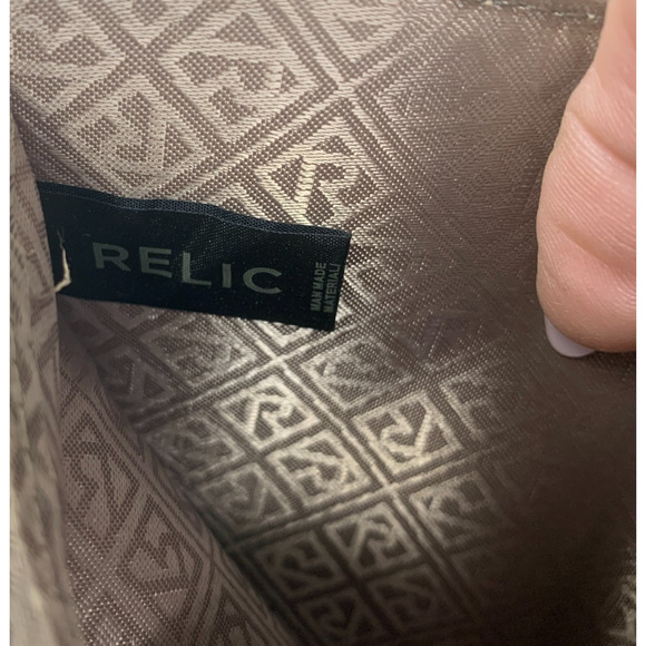 Vintage Y2K RELIC Bronze Vegan Pebble Leather Snap Clutch Wallet Petite Metallic - Picture 7 of 9